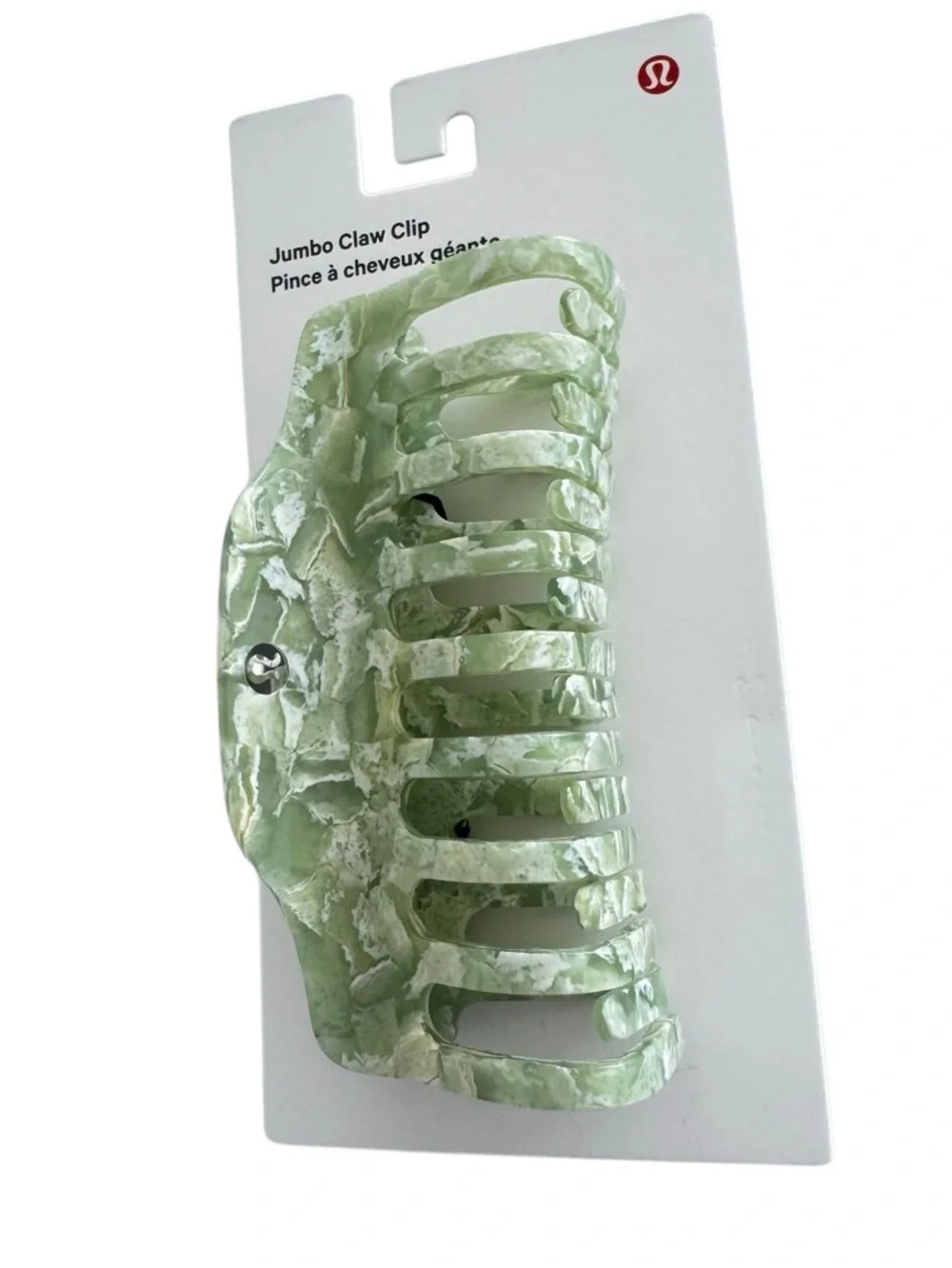 Lululemon Jumbo Claw Clip Willow Leaf/Matcha Magic - Picture 14 of 16